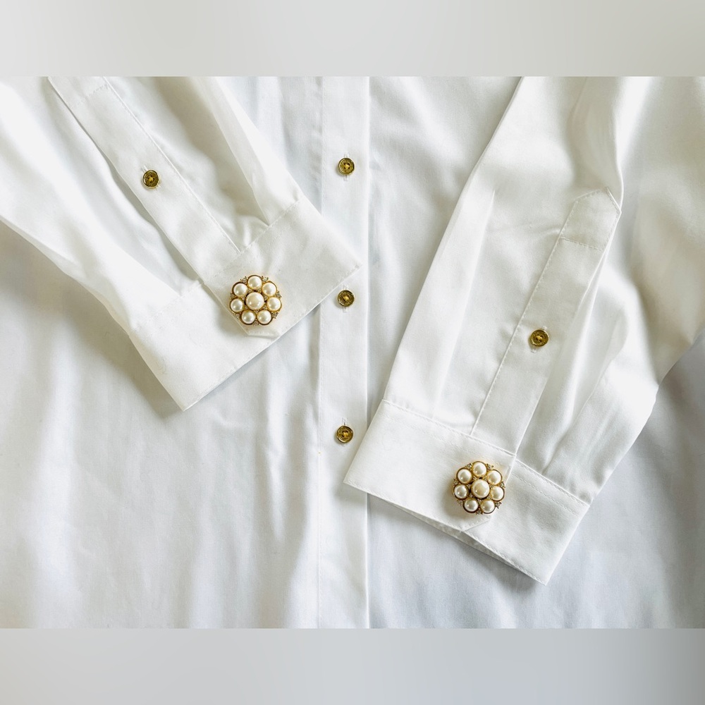 Pair Button Covers | Upcycled Vintage | Handmade - Picture 4 of 6